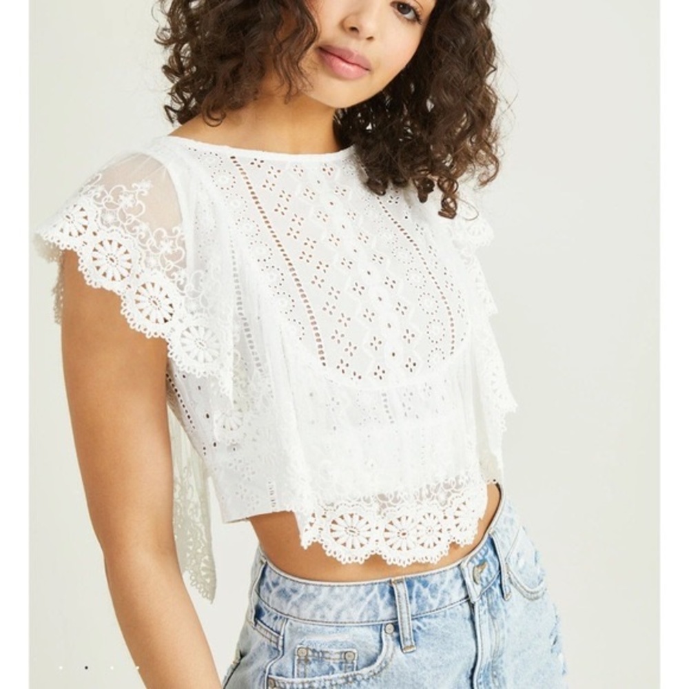 Free People boho Crop Top